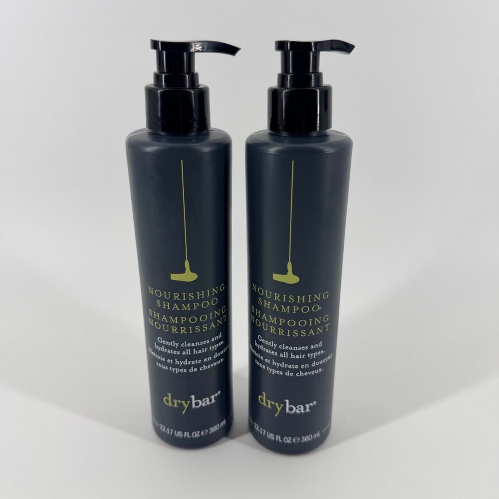 Drybar Nourishing Shampoo Lot of 2 Bottles 12.17 fl oz Each All Hair Types